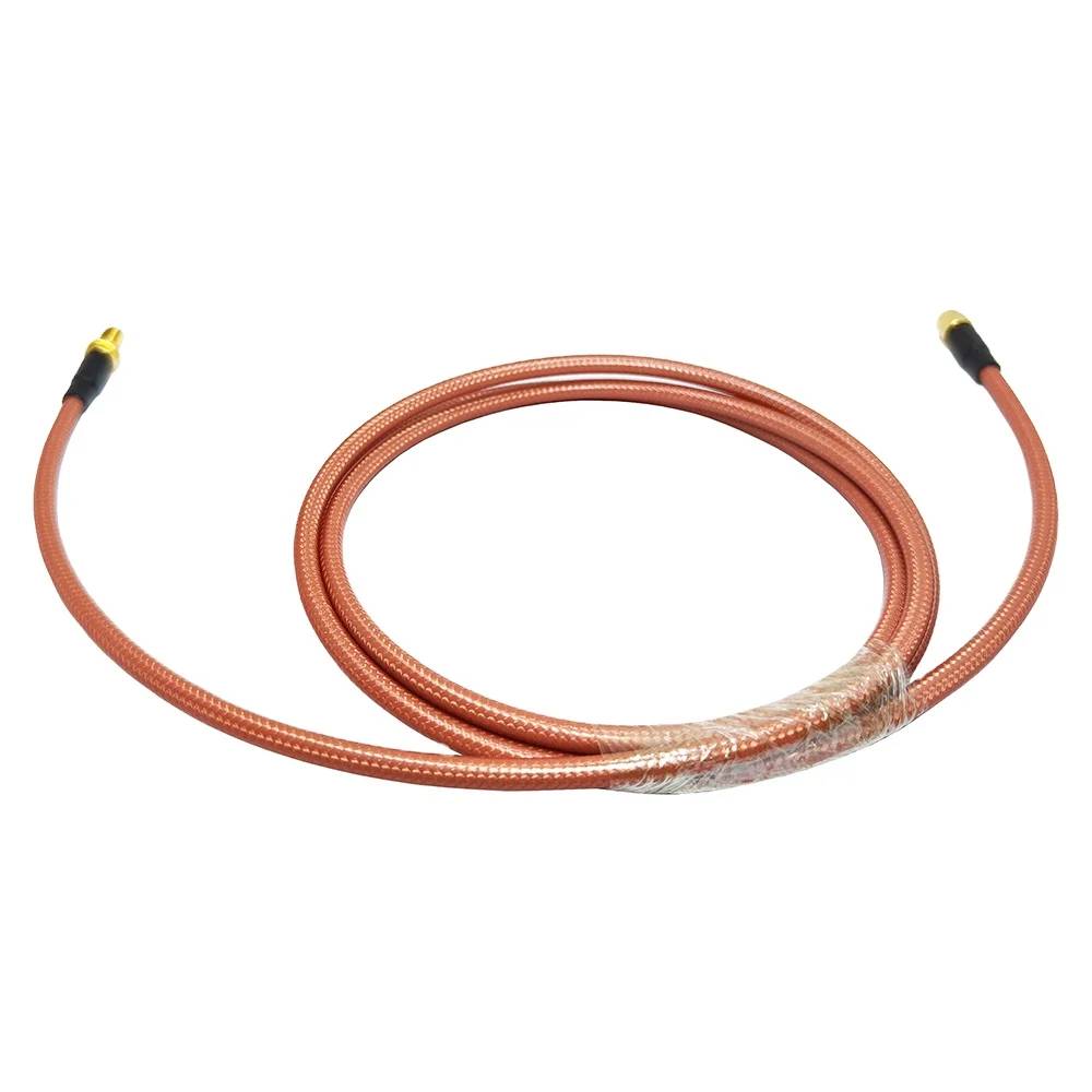 Werkseitige Koaxialkabelverlängerung, 1,5 m, individuelle Länge, SMA-Stecker auf SMA-Buchse, durch die Wand, RG400-HF-Koaxialkabelbaugruppe