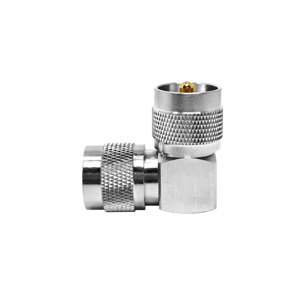 Flacher 90-Grad-UHF-Stecker-Adapter (Stecker auf Stecker) für enge Räume und saubere Installationen