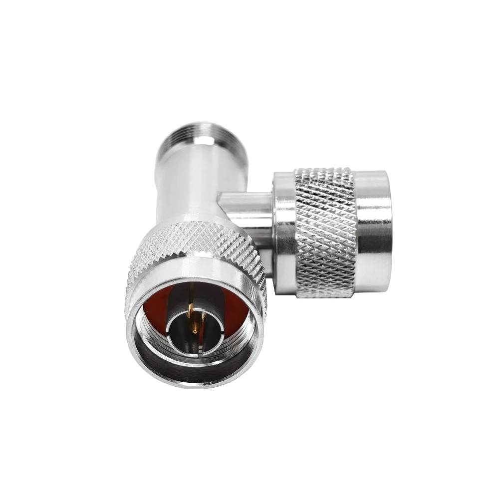 Hochfrequenz-T-Adapter N-Stecker auf N-Buchse 50 Ohm für die Prüfung von HF-Mikrowellensystemen