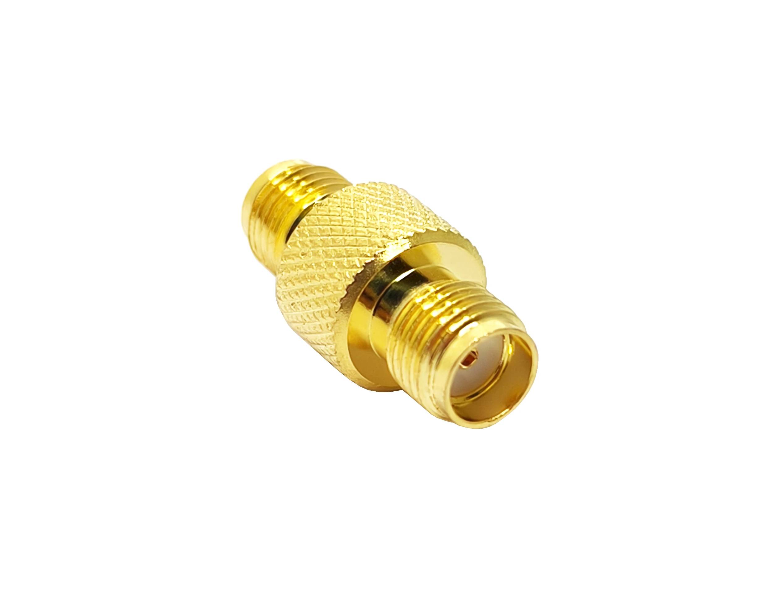 Vergoldeter Steckeradapter, gerader HF-Konverter-Adapter mit SMA-Buchse, Koaxialstecker