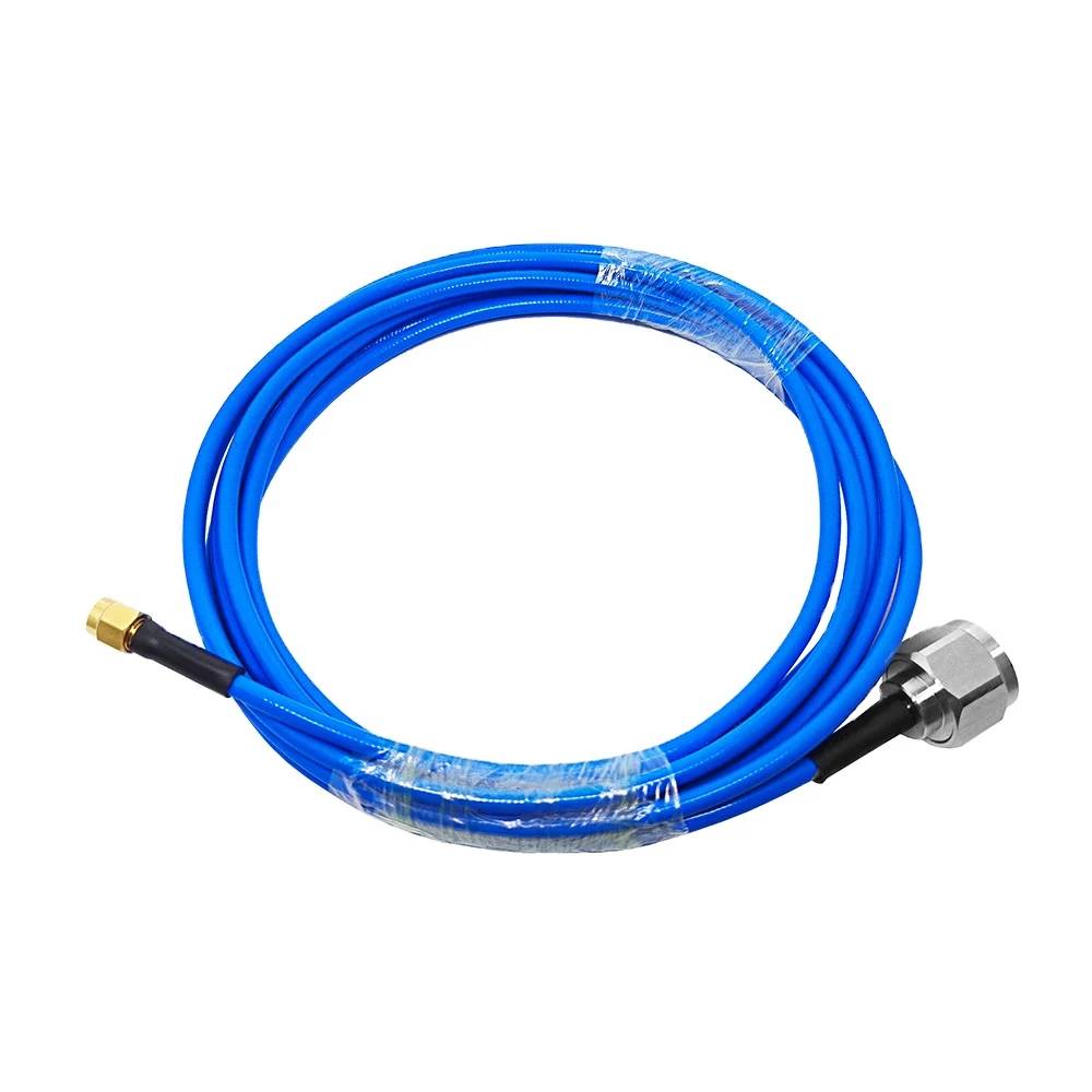 Fabrik Hohe Qualität RF Rg141 RG402 Blau Koaxialkabel Stecker Sma Stecker auf n Stecker Jumper Montage Kabel auf Lager ROHS 30 cm