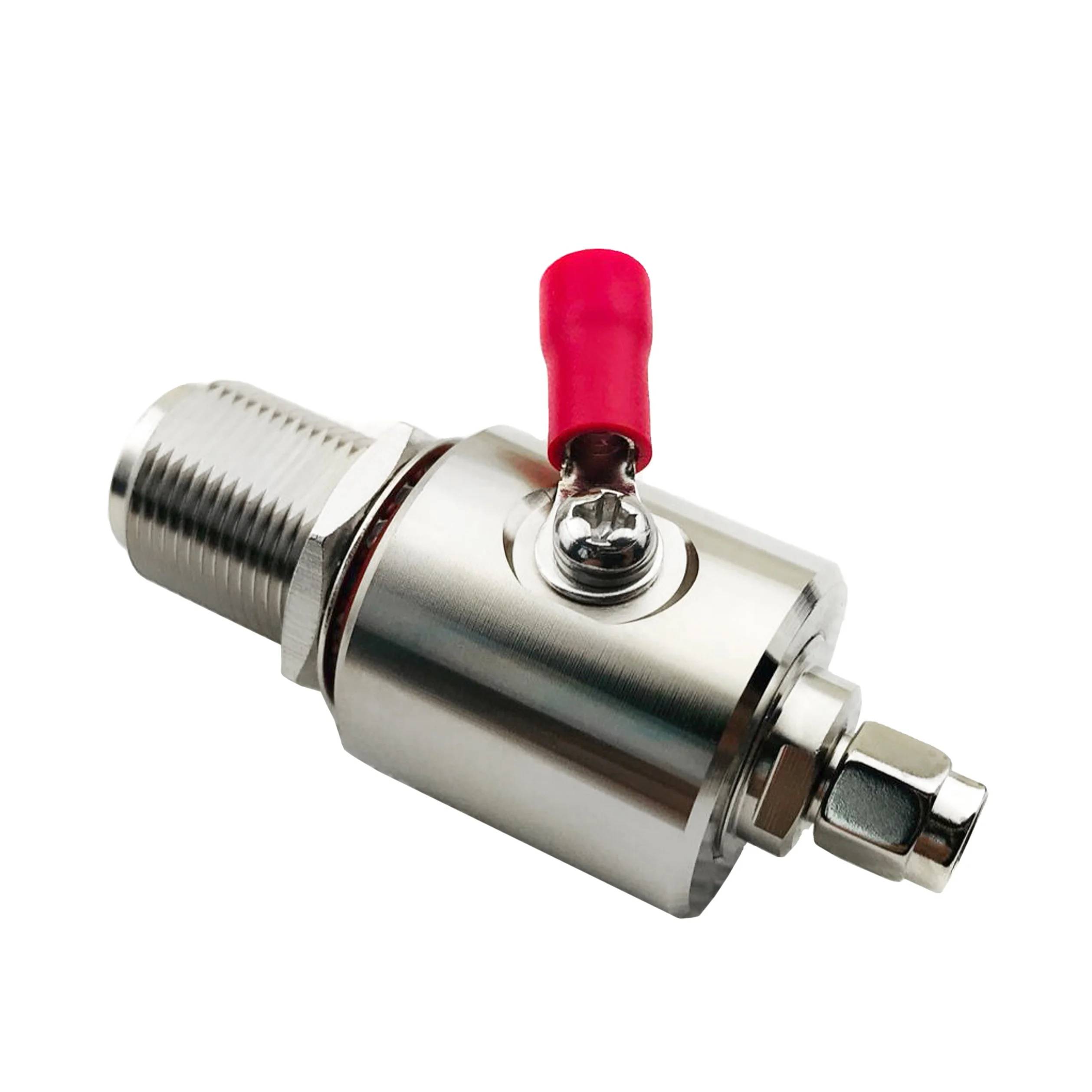 N Female Jack Bulkhead 0-3G Lightning Arrester Protector RP SMA Male Jack RF Connector Surge Arrester for Lightning Earthing