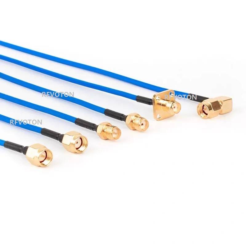 Manufacture Supply SMA-Klinkenstecker N-Buchse/Stecker RA gerader Flansch RG402 RG405 141'' 086'' PVC-Mantel-Koaxial-HF-Kabelbaugruppe