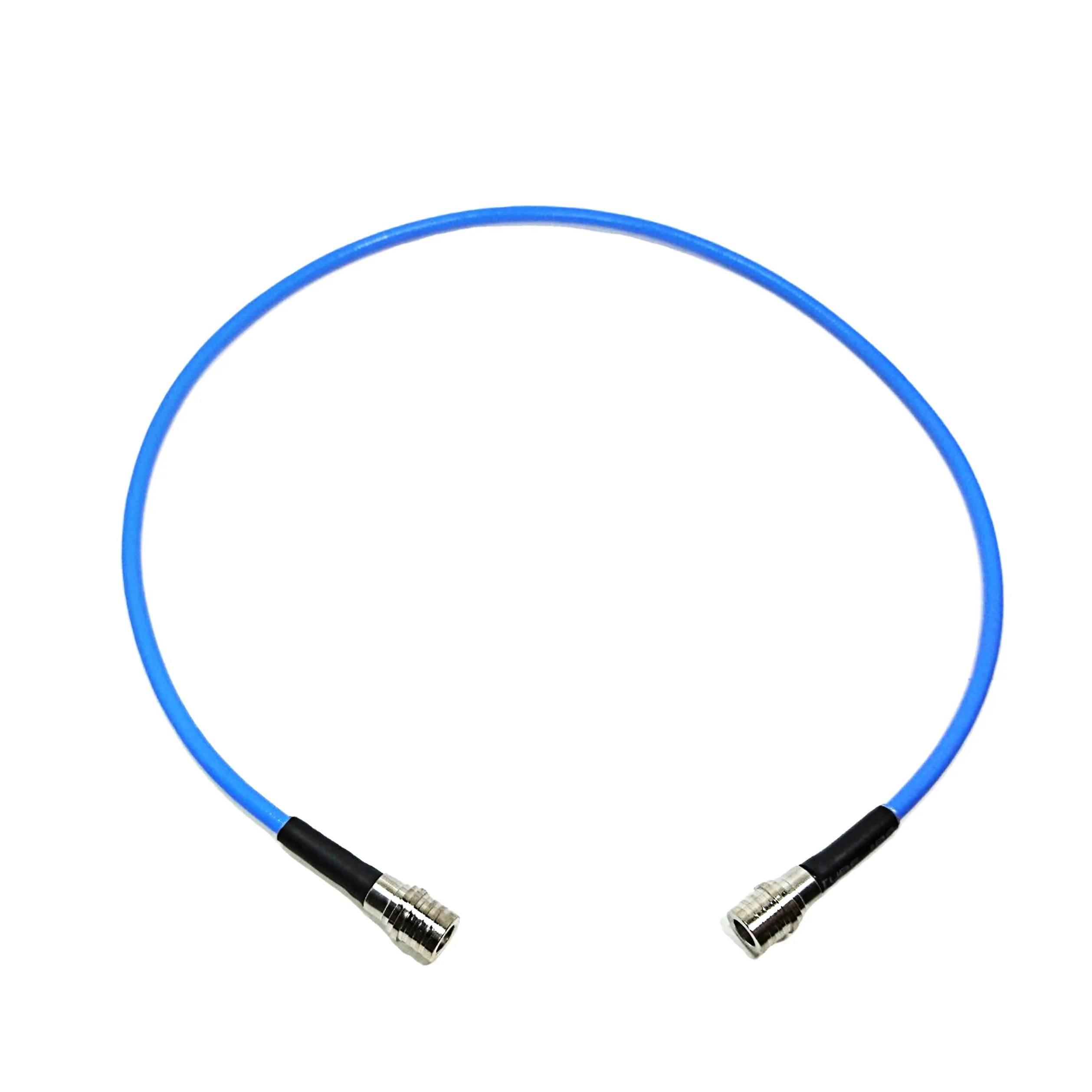 Fabrikpreis QMA-Stecker-Überbrückungskabel mit kundenspezifischem 50 cm langem RG402-Kupfer-Koaxialkabel aus PVC-Mantel