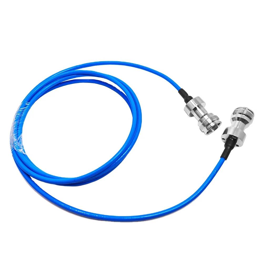 Mini DIN 4.3/10 Female 4.3/10 Female Jack L20 PVC Coaxial Jumper Cable Assembly for RG402 RG141 RG405 047 141 Super Flex Cables