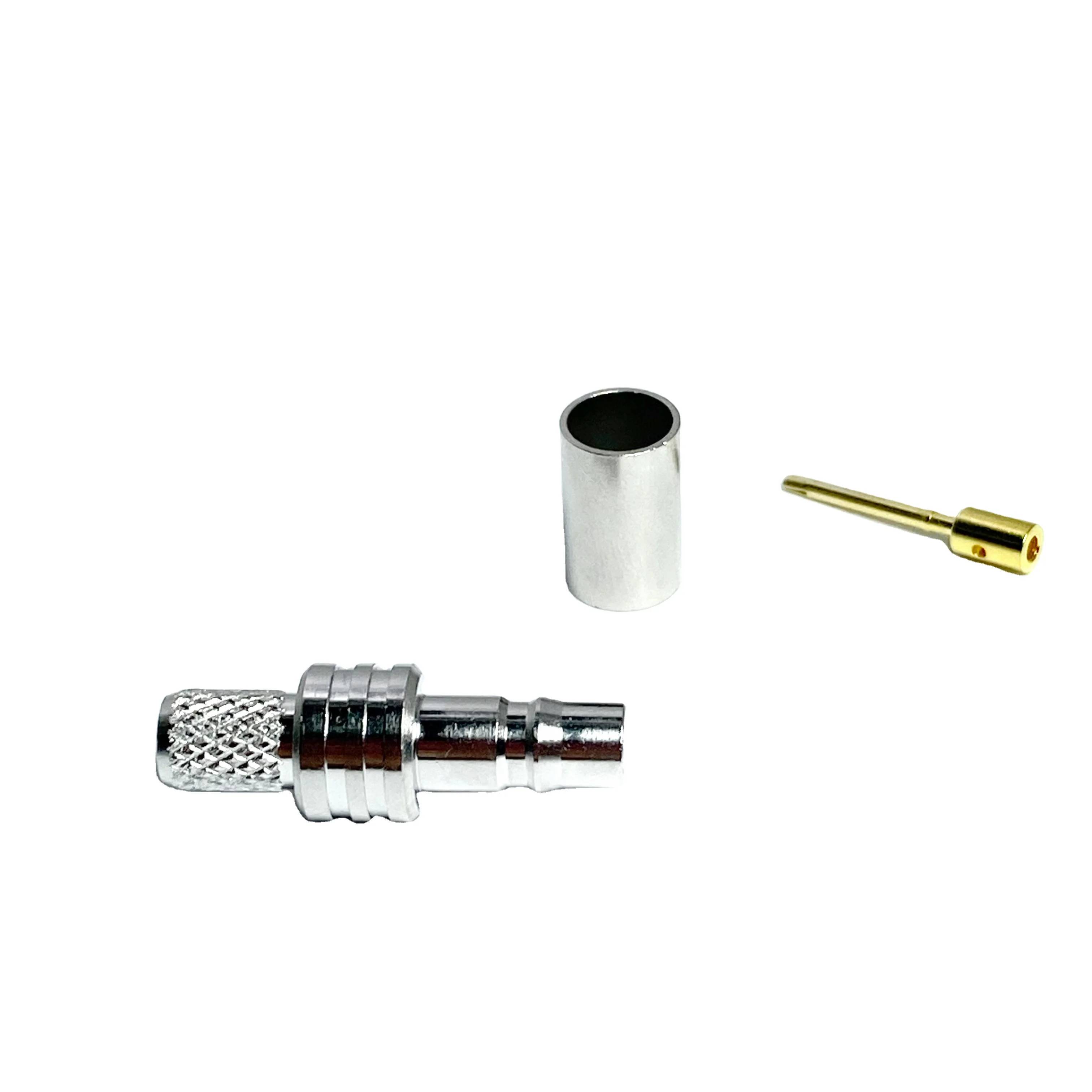 Conector de engarzado hembra QMA para estación base del equipo de prueba de cable LMR240