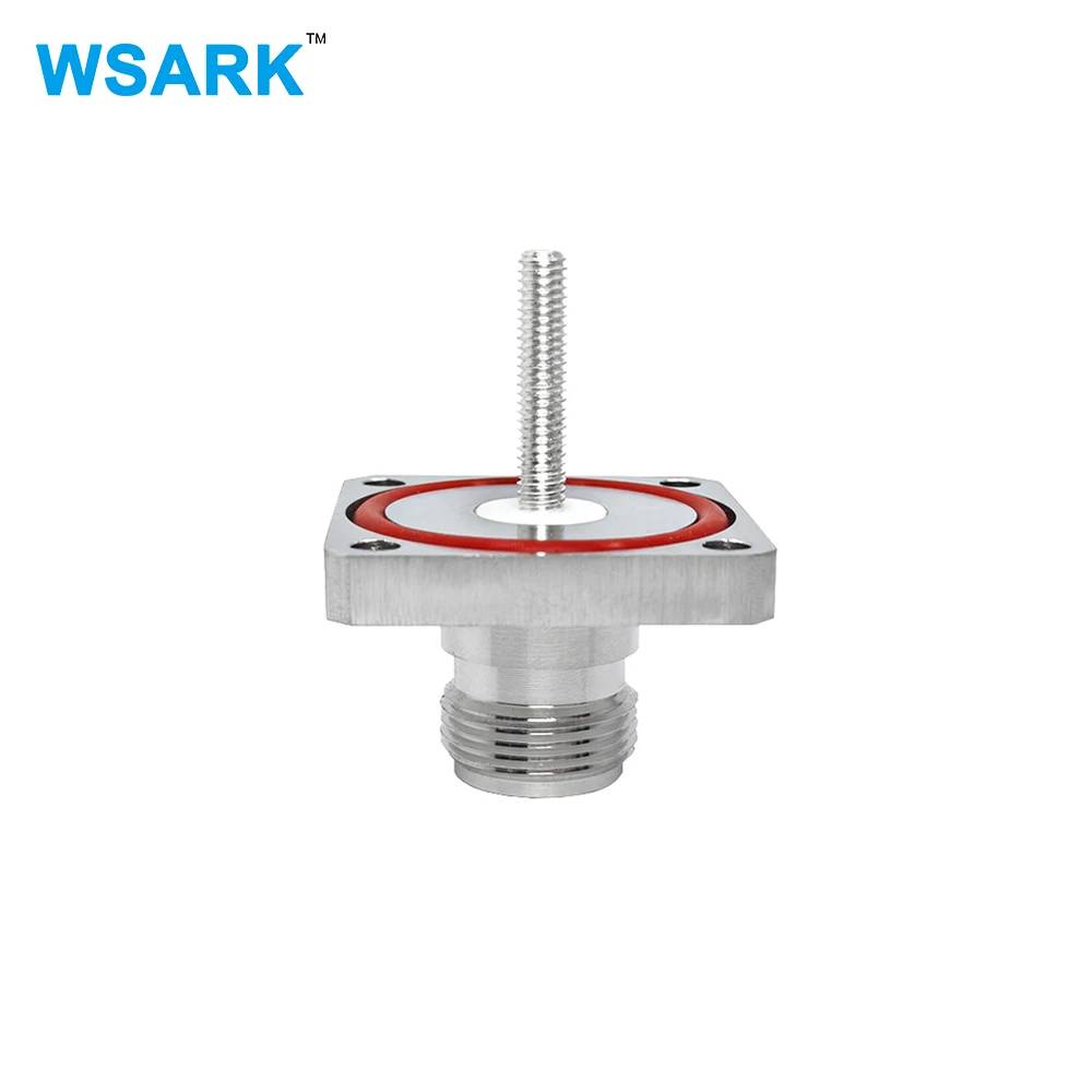 WSARK RF N أنثى M5 4Hole شفة 32*32 سلك موصل محول مربع