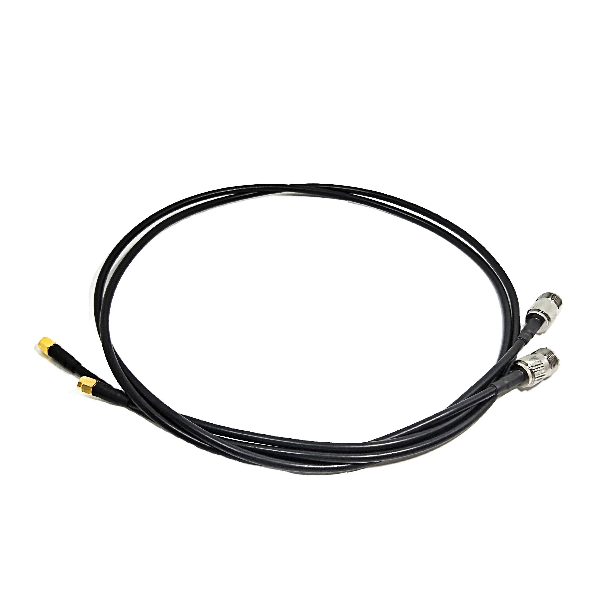 RF Coax Pigtail Cable RG58 Copper UHF Female PL259 to SMA Male Jumper with PVC Jacket for Antenna Analyzer