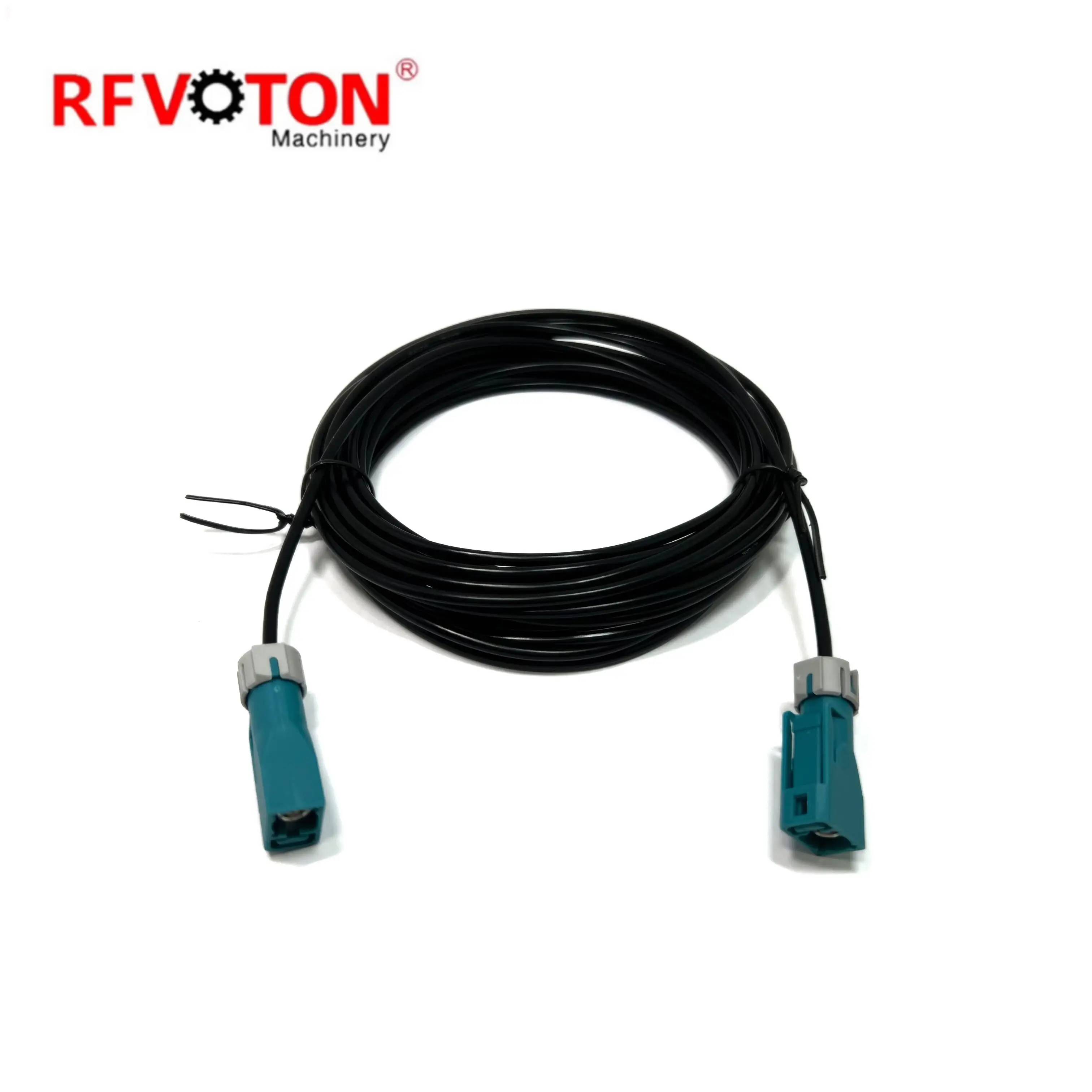 Koaxiales Fakra-Z-Pigtail-Kabel RG174 aus Kupfer mit PVC-Mantel, Verlängerungskabel von Buchse auf Buchse
