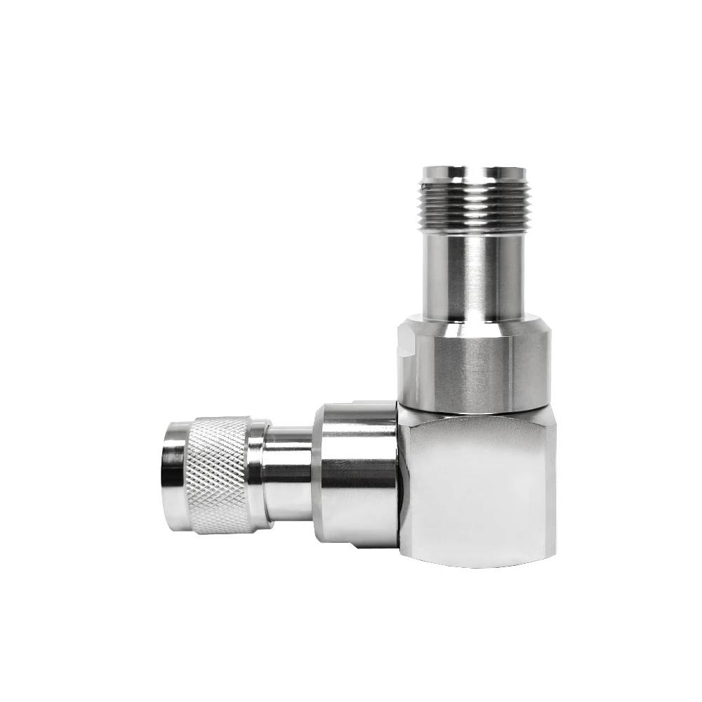 Factory Outlet N-Typ-Stecker, rechtwinklig auf HN-Buchse, Adapter, HF-Koaxialstecker für Funk-Telekommunikationsgeräte und Kommunikation