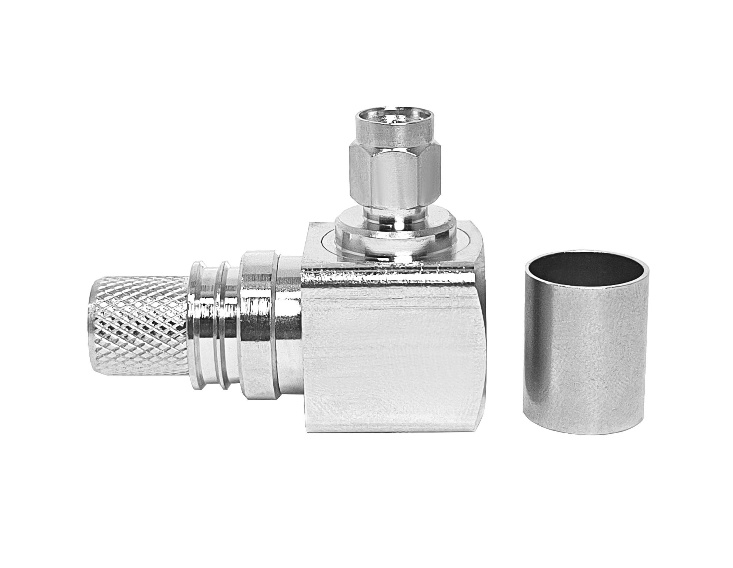 SMA Male 90-Degree Elbow Connector: Ideal for Tight Spaces