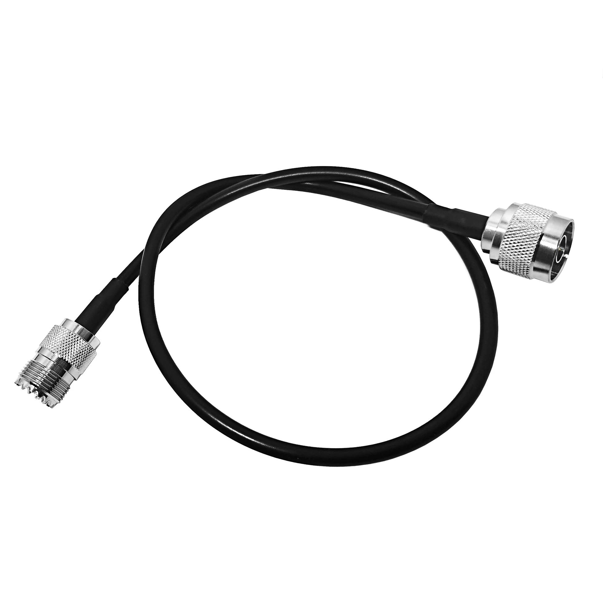 WSARK Coaxial N Type Male Plug to UHF SO239 Female Jack Connector for RG58/U RF Pigtail Jumper Extension Cable Assembly